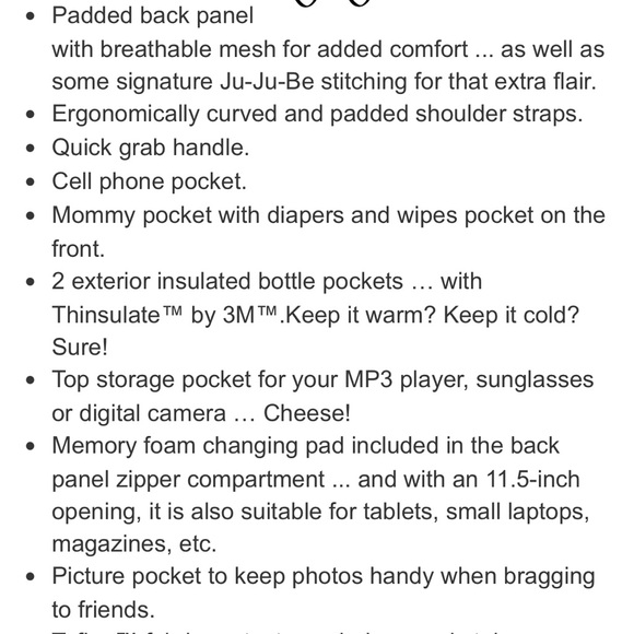 Ju-Ju-Be Be Right Olive Backpack diaper bag with Gold Accents - Picture 9 of 12